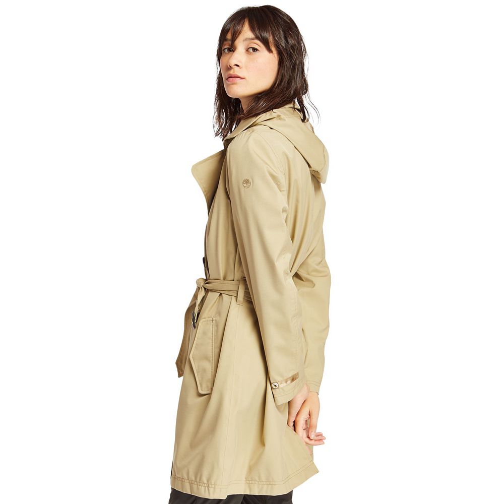 Abrigos Timberland Mujer Classic Waterproof Trench Kaki - Chile ATB-930172